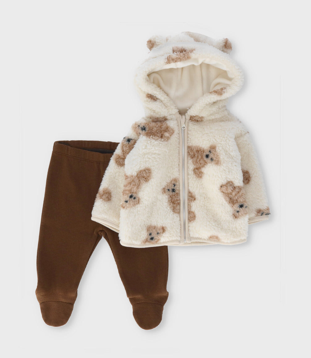 Conjunto recién nacido sherpa 0 meses / Beige