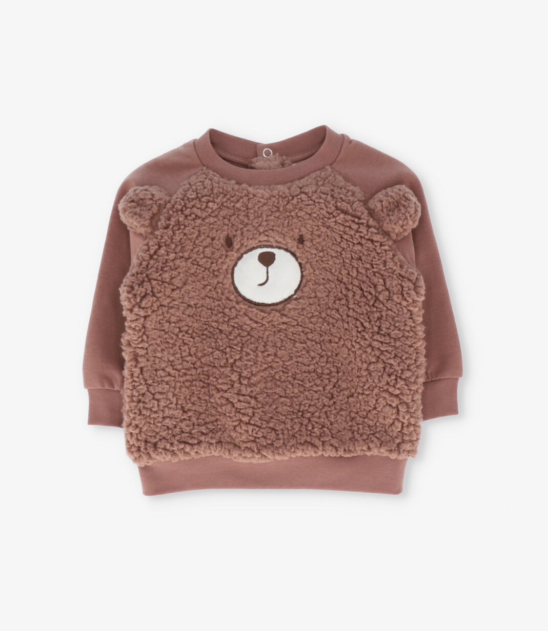 Conjunto recién nacido sherpa 0 meses / Café