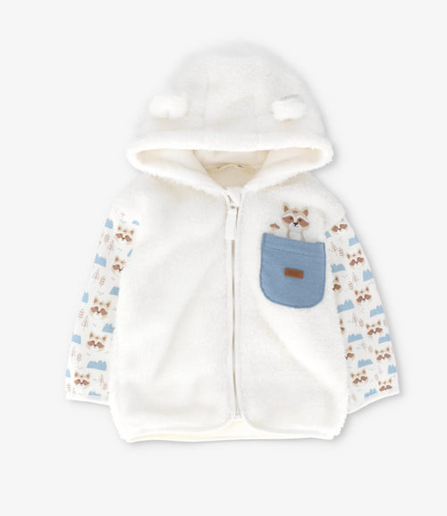 Conjunto recién nacido con polerón 0 meses / Crudo