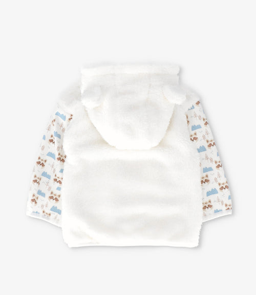 Conjunto recién nacido con polerón 0 meses / Crudo
