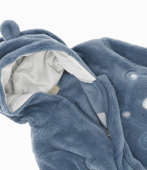 Saquito recién nacido con osito 0 meses / Celeste