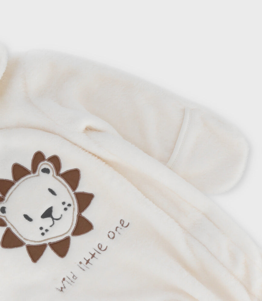 Saquito recién nacido con león 0 meses / Beige