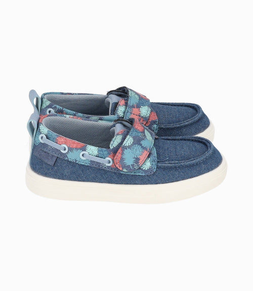 Zapato niño con hojas 27 / Azul Marino