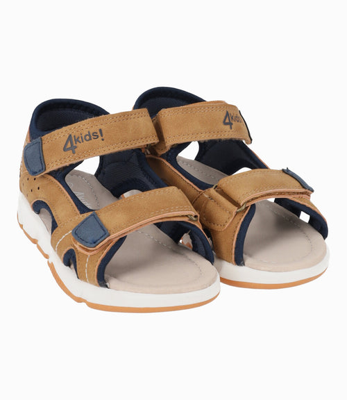 Sandalia Niño Bicolor Café