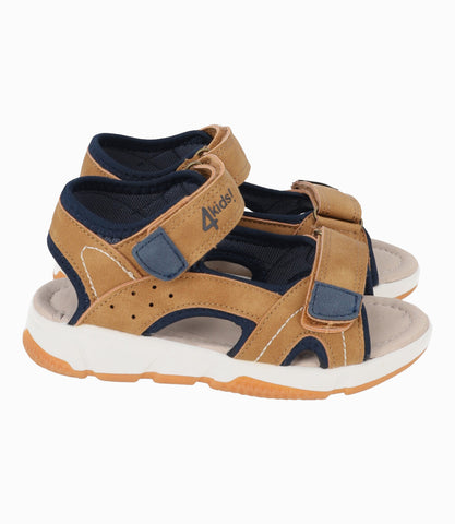 Sandalia Niño Bicolor Café