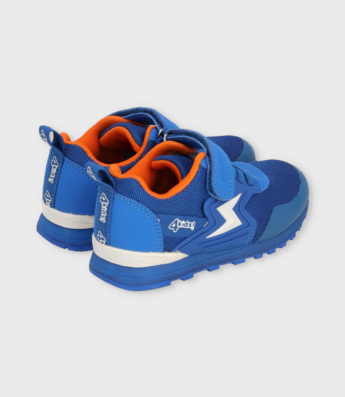 Zapatilla Con Rayo Niño Azul