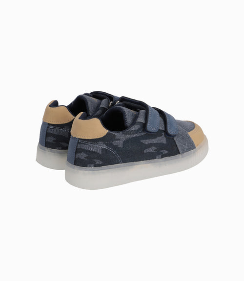 Zapatilla Niño Con Luces Azul 27 / Azul