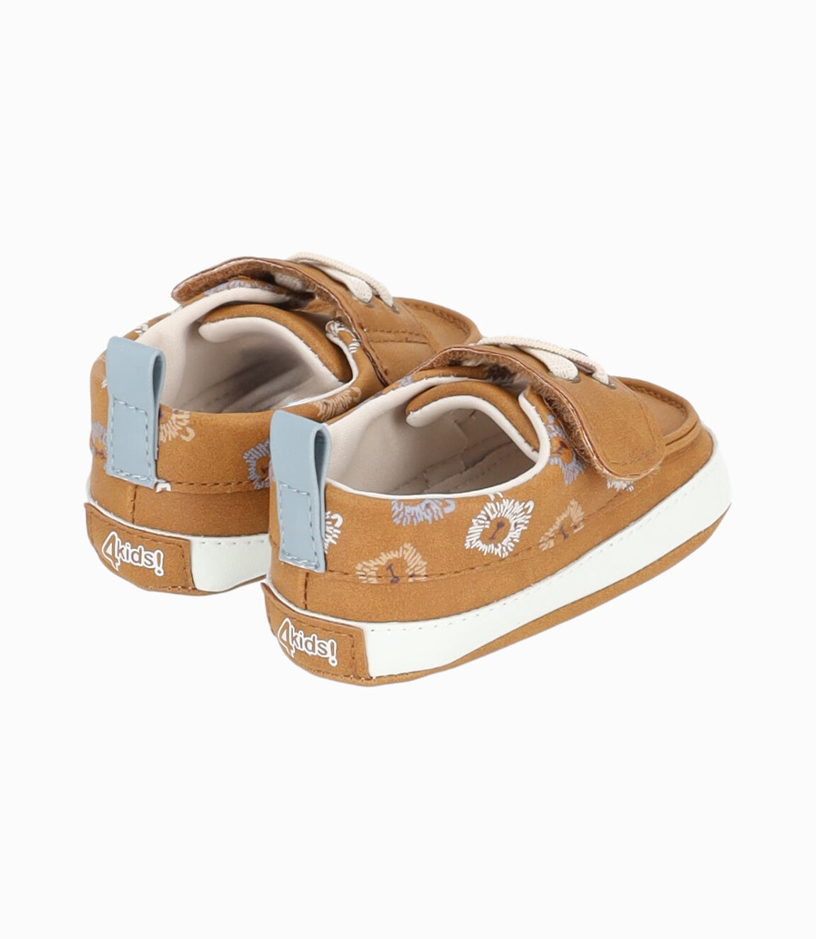 Zapato recién nacido con diseño 15 / Café