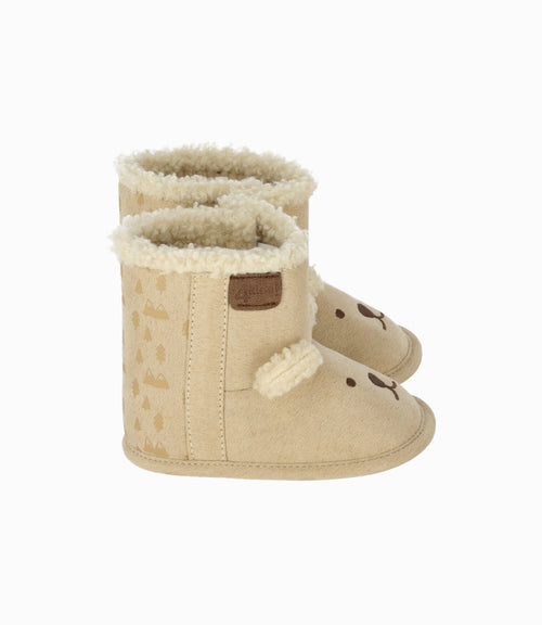 Bota recién nacido de osito 15 / Beige