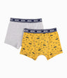 Set 2 Boxers Niño De Algodón Mostaza