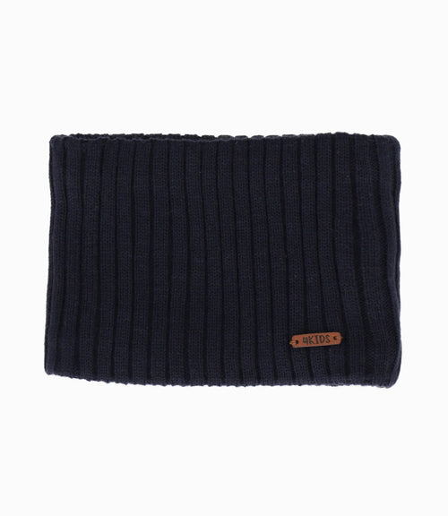 Cuello niño acanalado Talla Única / Azul marino