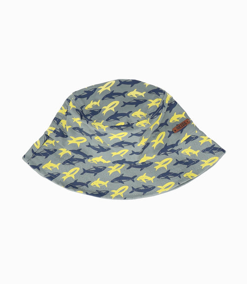 Gorro niño bucket de ballenas Talla única / Menta