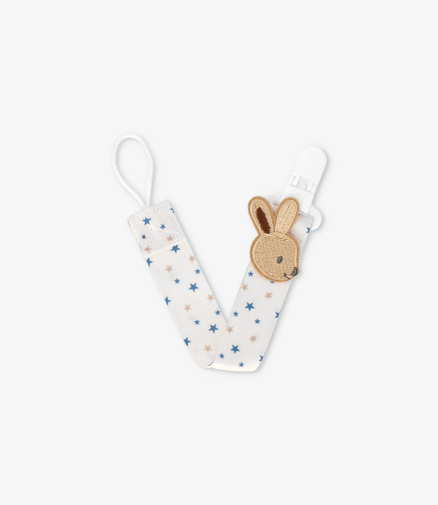 Porta chupete recién nacido con conejito