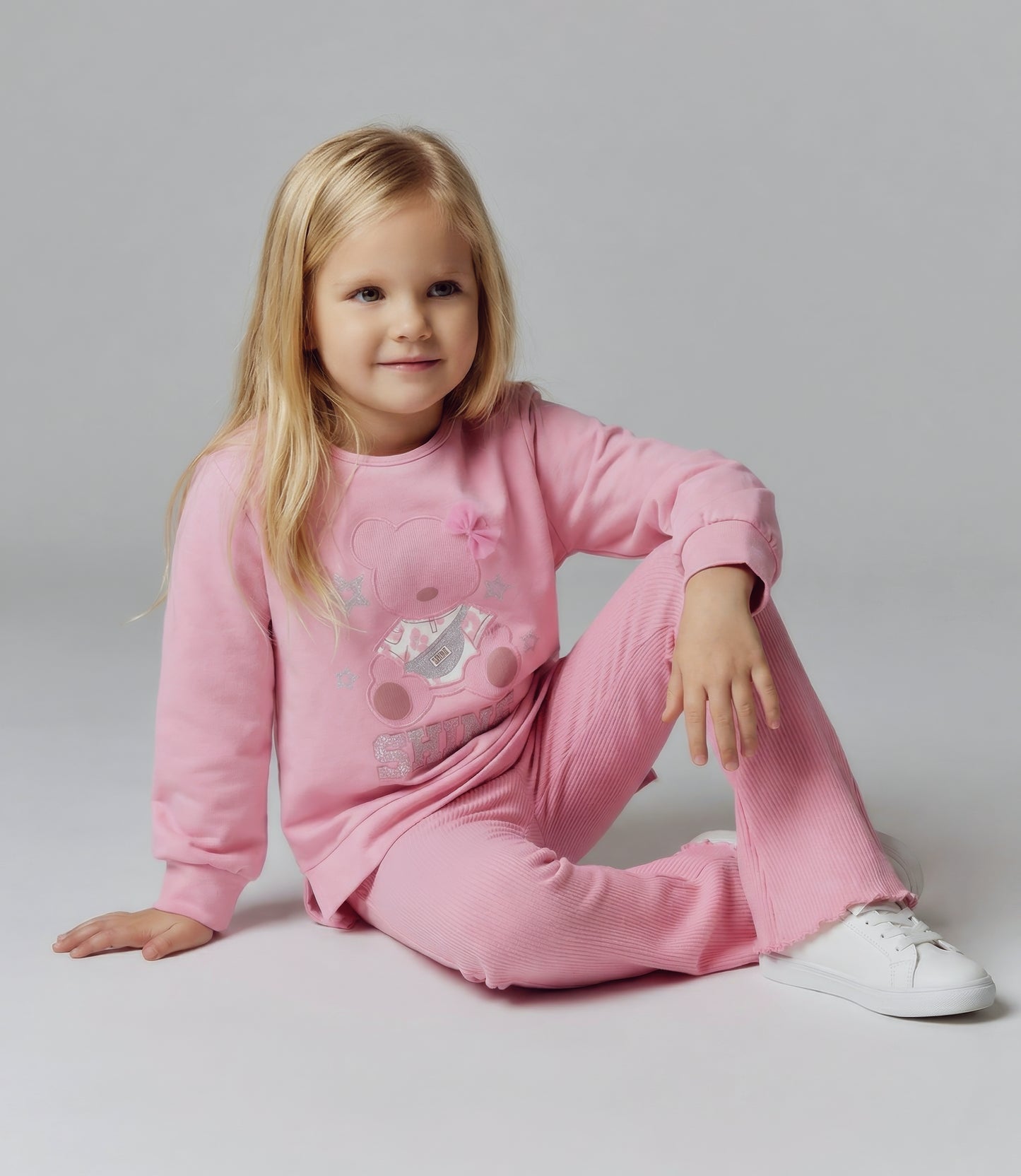 Conjunto niña con oso