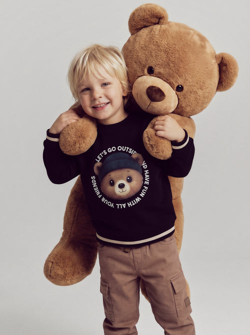 Polerón bebé niño con oso