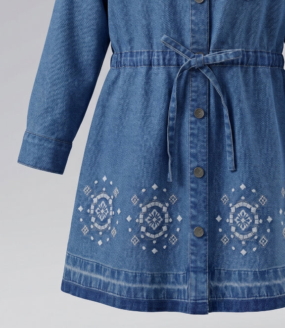 Vestido niña de denim