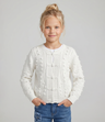 Chaleco niña cardigan con bordados