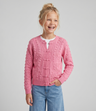 Chaleco niña cardigan con bordados