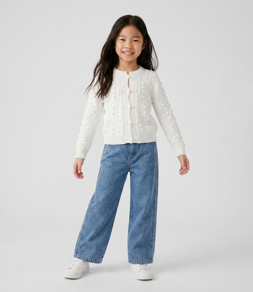 Jeans niña con brillos
