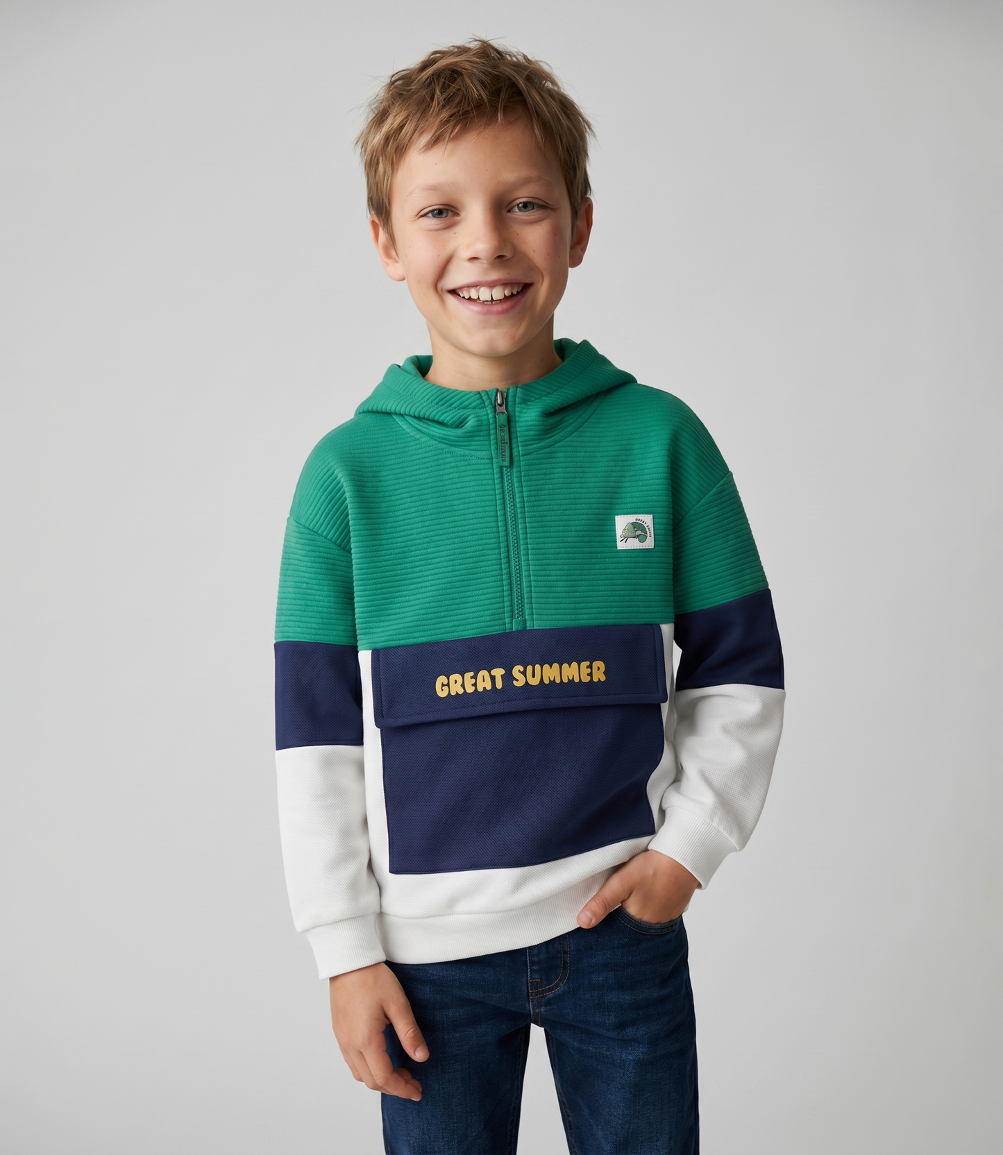 Polerón niño con gorro