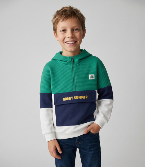 Polerón niño con gorro