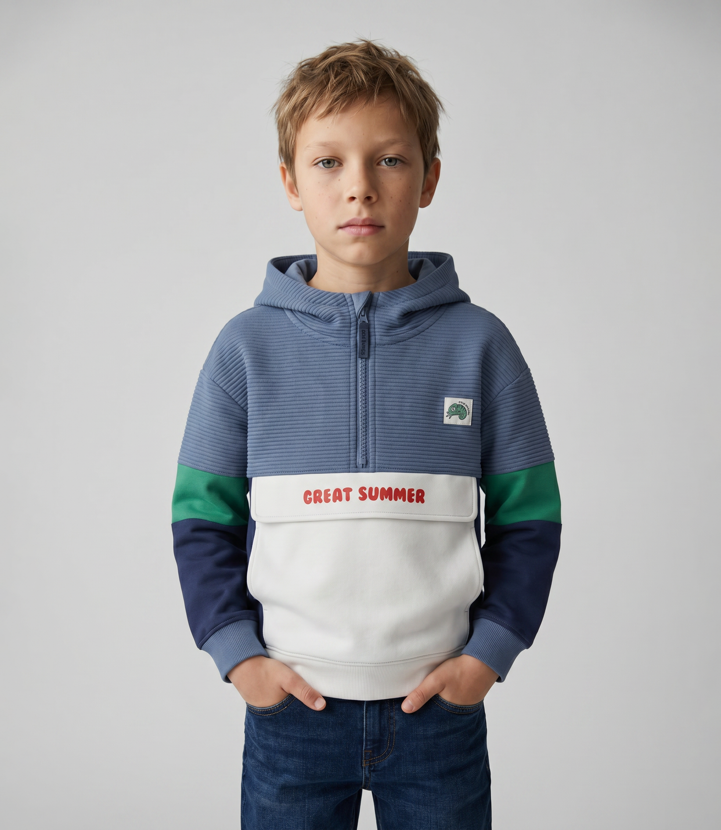 Polerón niño con gorro
