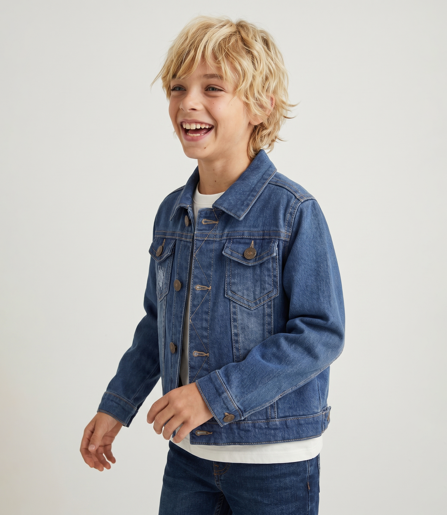 Chaqueta niño de denim