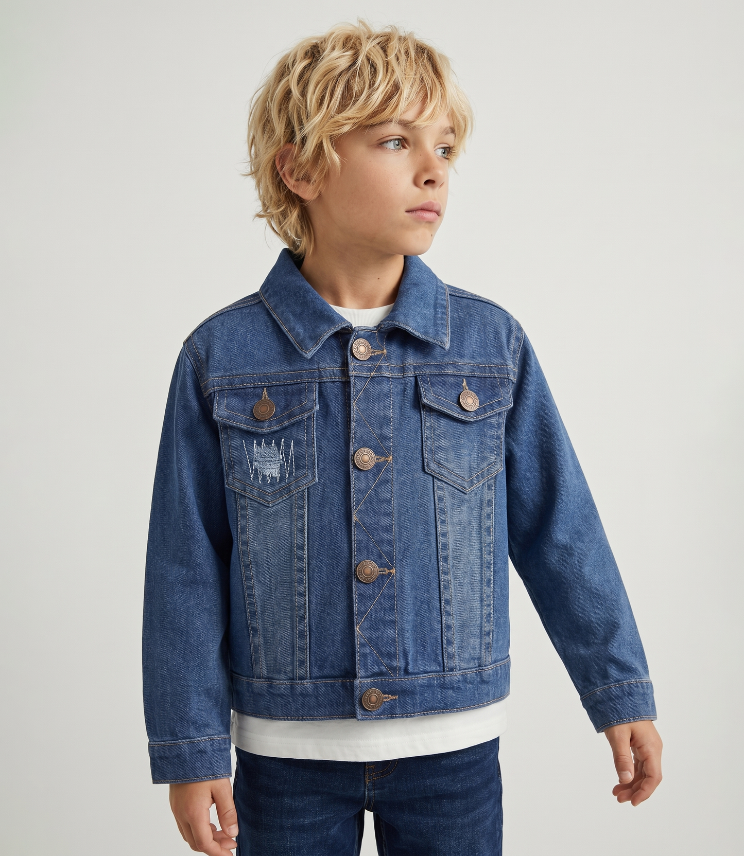 Chaqueta niño de denim