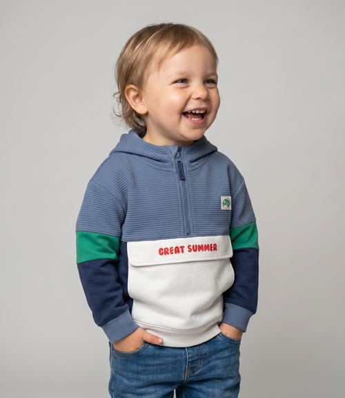 Polerón bebé con gorro