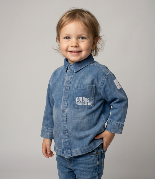 Camisa bebé de denim