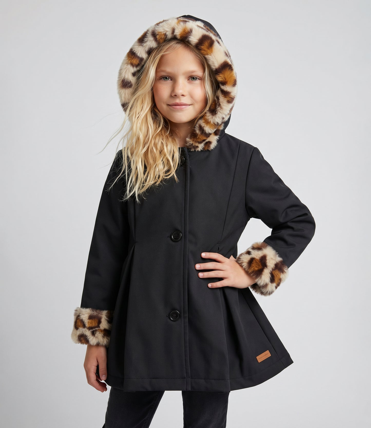 Chaqueta niña animal print