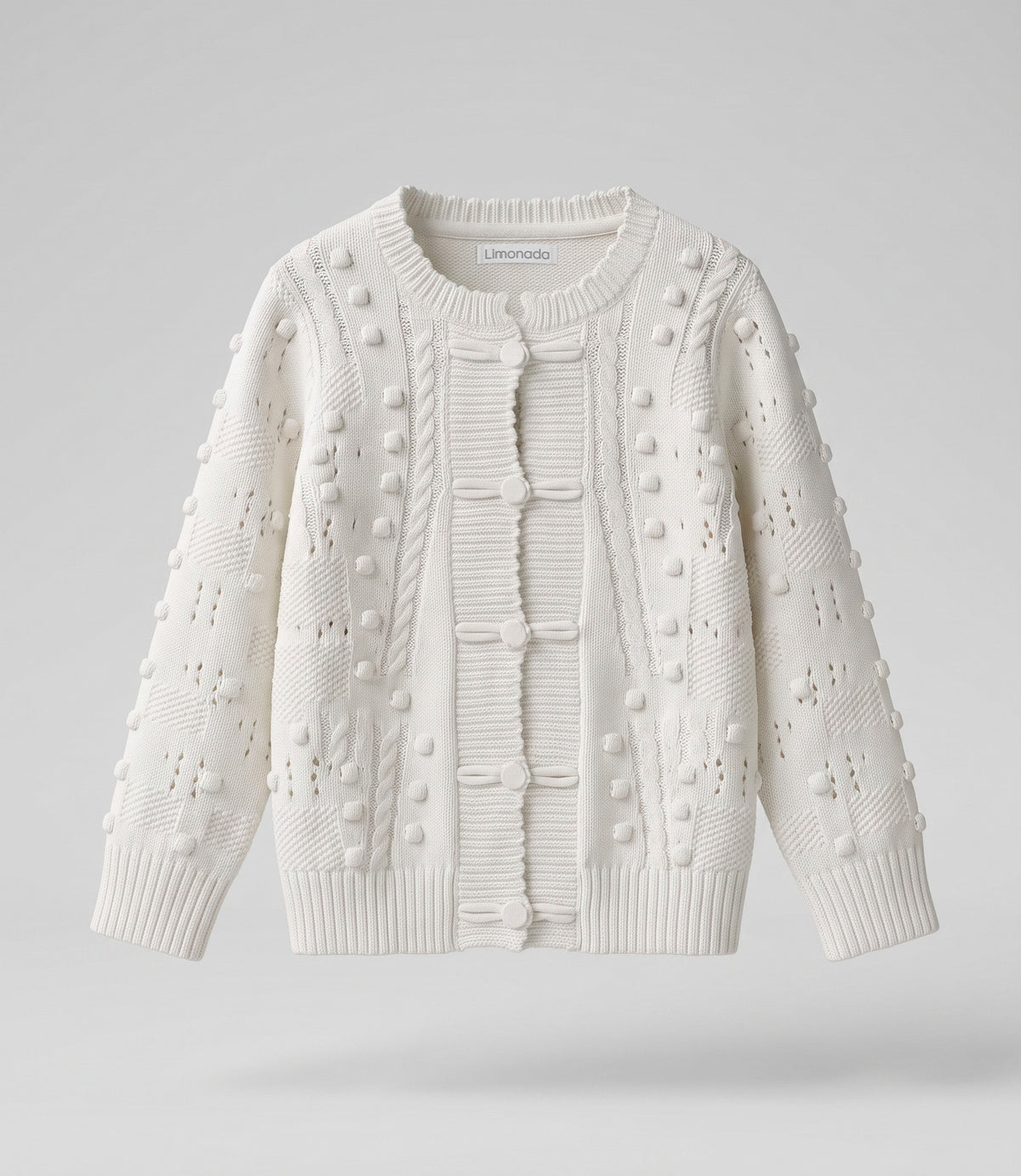 Chaleco niña cardigan con bordados