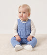 Jardinera recién nacida acolchada con corazones