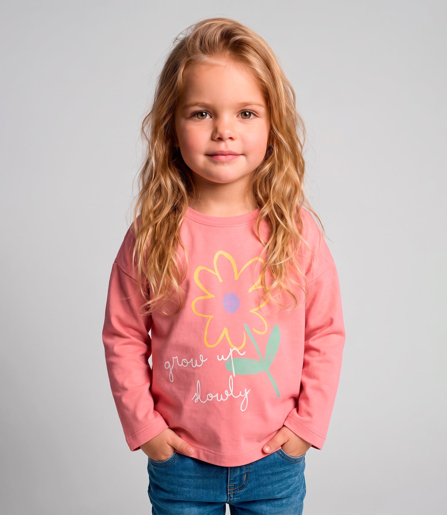 Polera bebé niña con flor