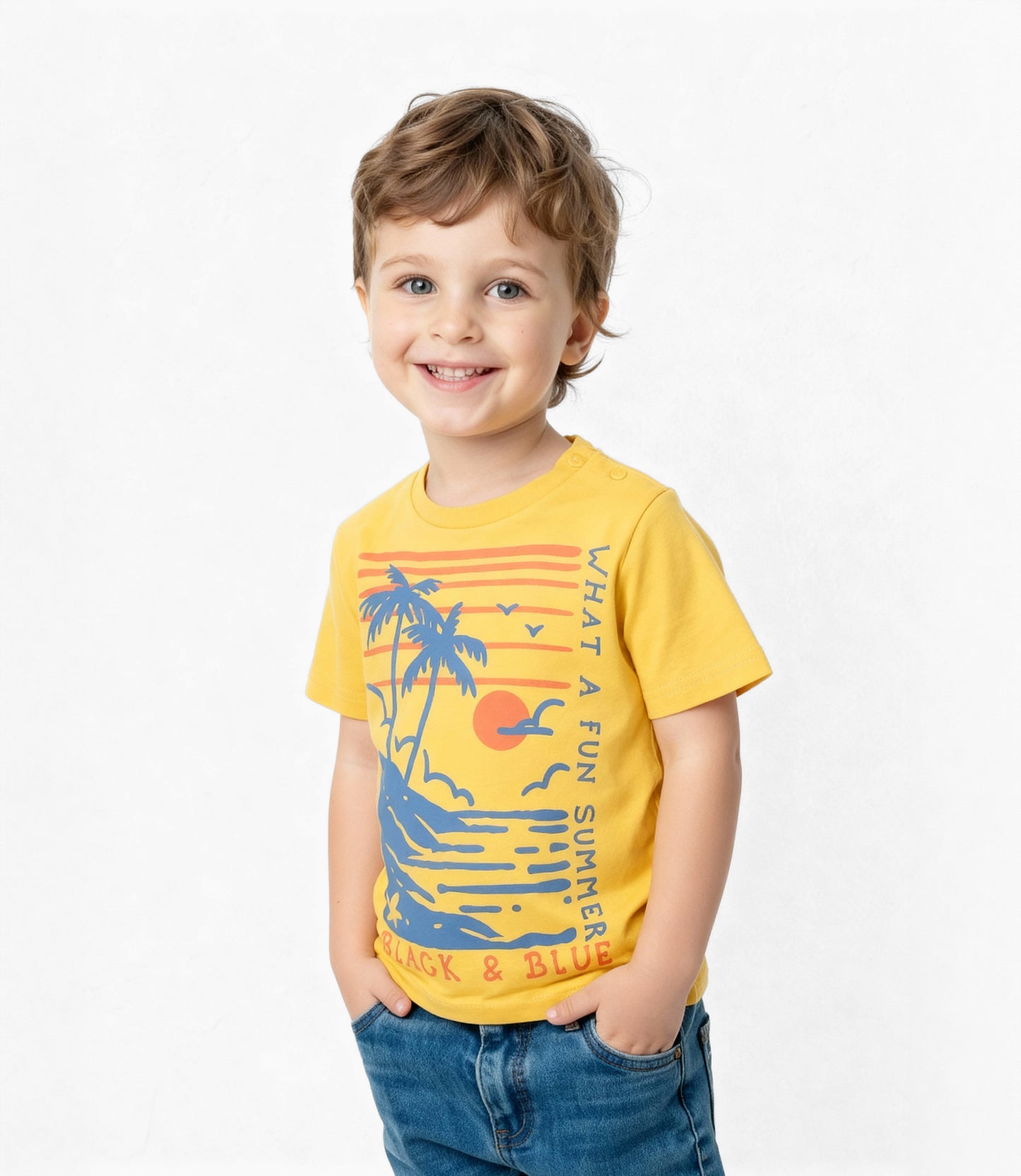 Polera bebé con palmeras