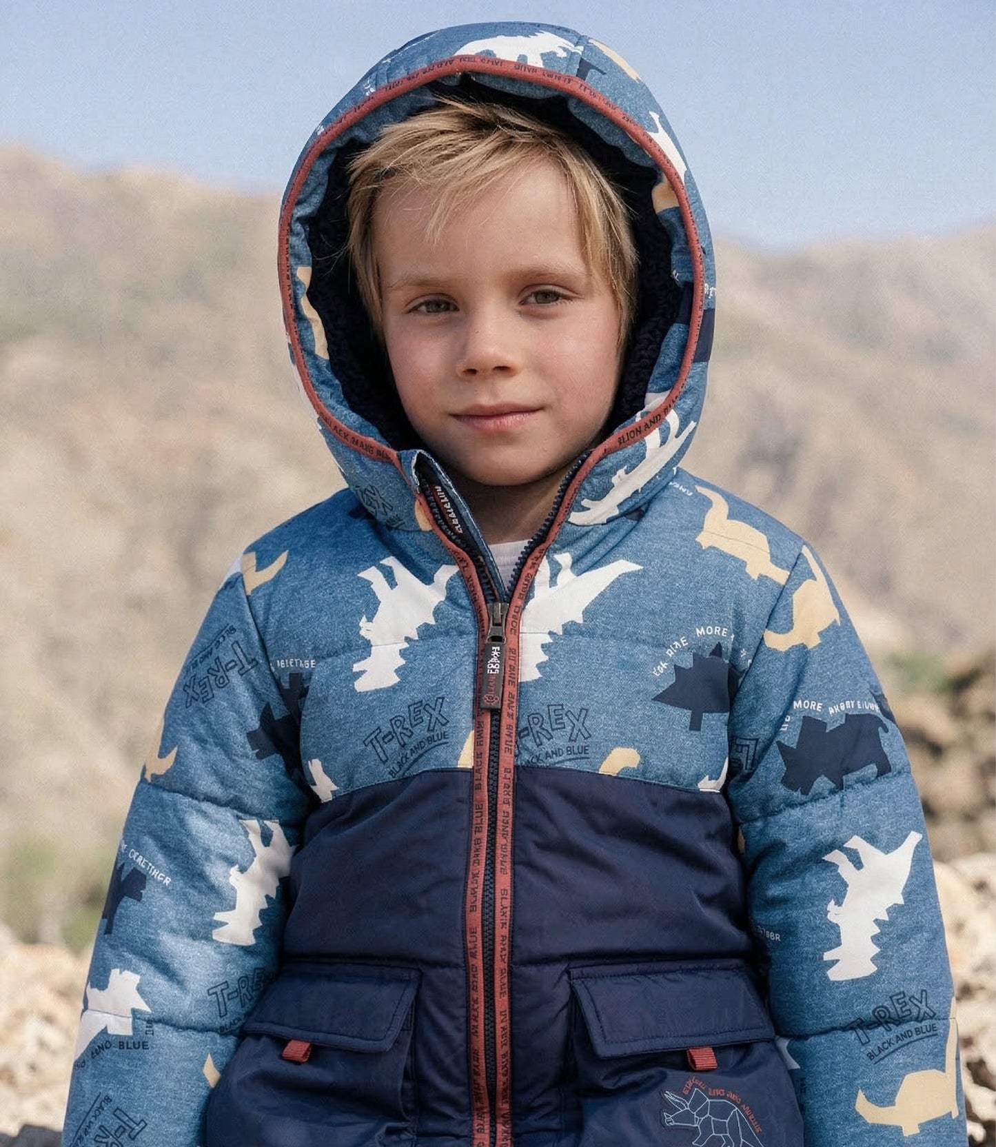 Parka niño repelente al agua