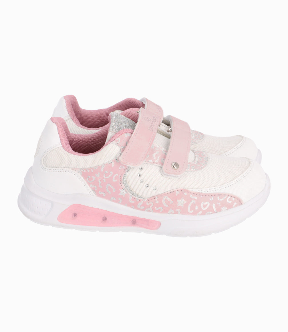 Zapatilla Con Luces y Cambio Color UV Niña Blanco Limonada