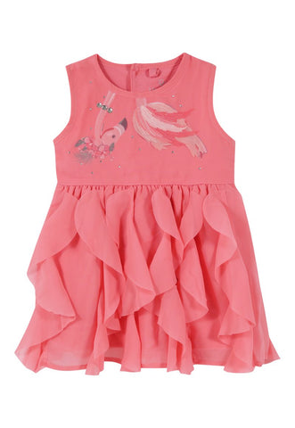 Vestido Pink Lady Bebé Coral Limonada