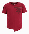 Polera Bebé Join Me Asimétrico  Black and Blue Burdeo