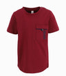 Polera Bebé División Central Black and Blue Burdeo