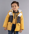 Parka Bebé Niño Impermeable Con Polar Interior Mostaza