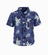 Camisa Caribeña 100% Algodón Bebé Niño Azul