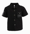 Camisa Bebé Con bolsillo ajustables Black and Blue Negro