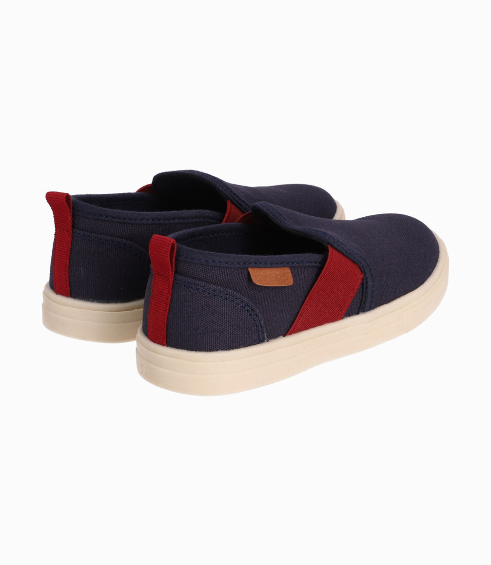 Zapato Niño Sin Cordones Black and Blue Azul Marino