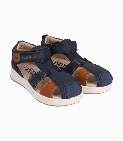 Sandalia Cangrejera Niño Azul Marino Black and Blue