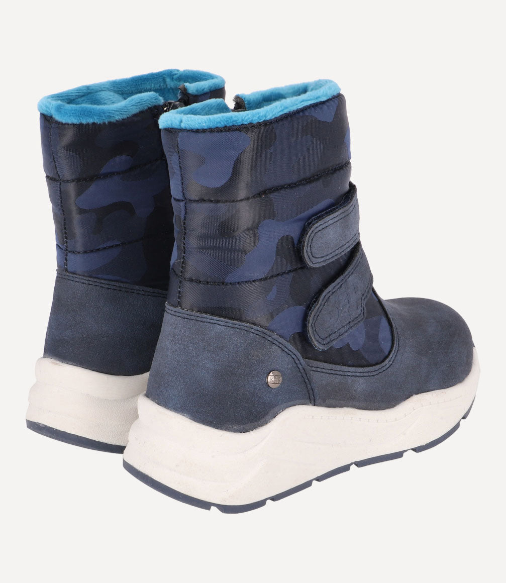 Bota Blue Camouflage Niño Azul Black and Blue
