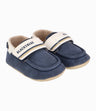 Zapato Recién Nacido Mocasín Black and Blue Azul Marino