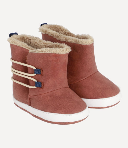 Bota Winter Season Recién Nacido Chocolate Black and Blue