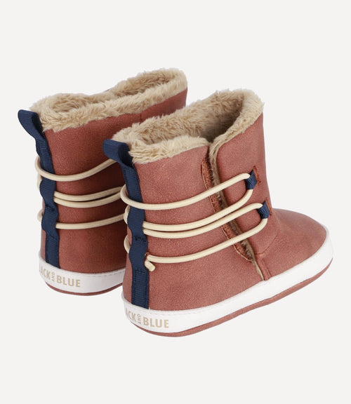 Bota Winter Season Recién Nacido Chocolate Black and Blue