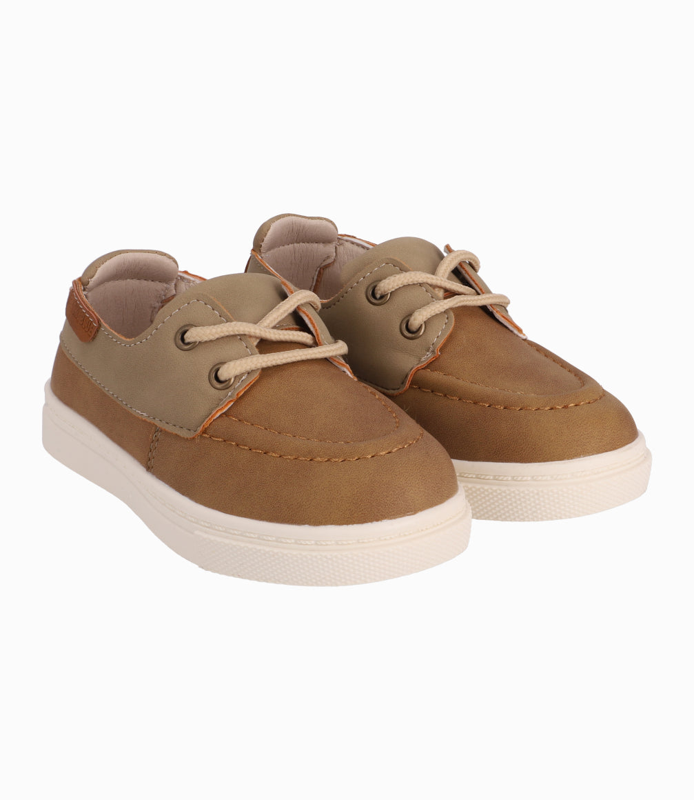 Zapato Casual Bebé Niño Khaky Black and Blue